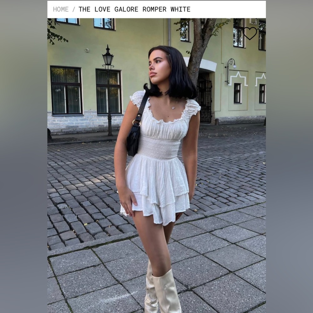 Love Galore Romper White Princess Polly